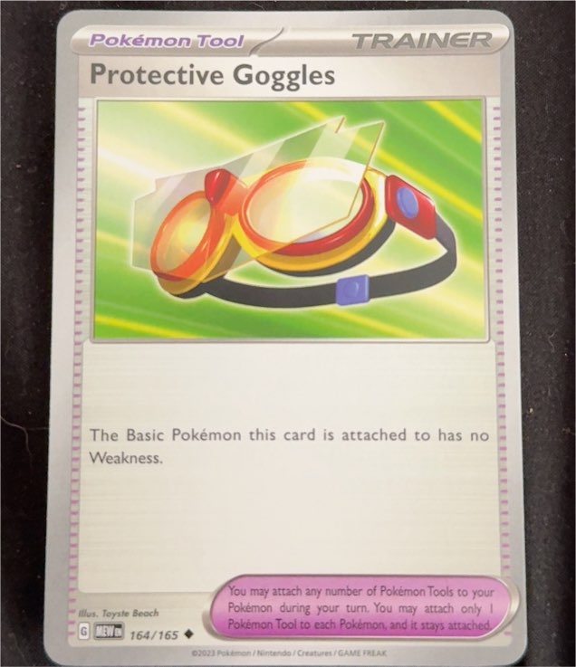 2023 Pokémon Scarlet & Violet 151 #164 Protective Goggles — front
