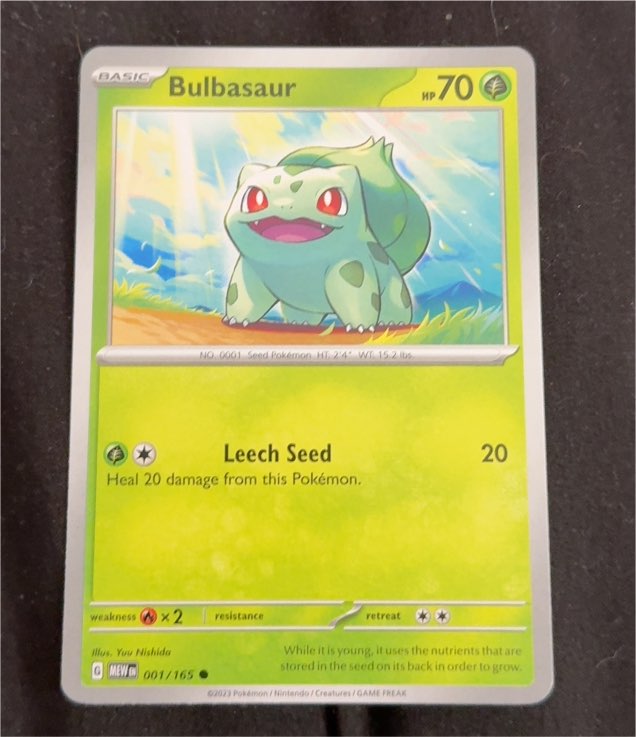 2023 Pokémon 151 #001 Bulbasaur — front