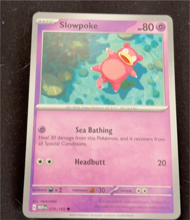 2023 Pokémon Scarlet & Violet 151 #079 Slowpoke — front