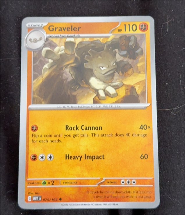 2023 Pokémon Scarlet & Violet 151 #075 Graveler — front