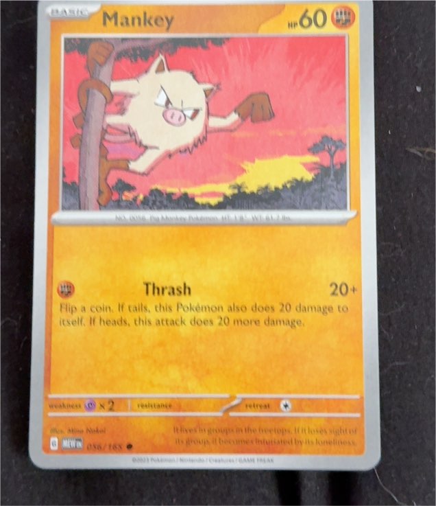 2023 Pokémon Scarlet & Violet 151 #056 Mankey — front