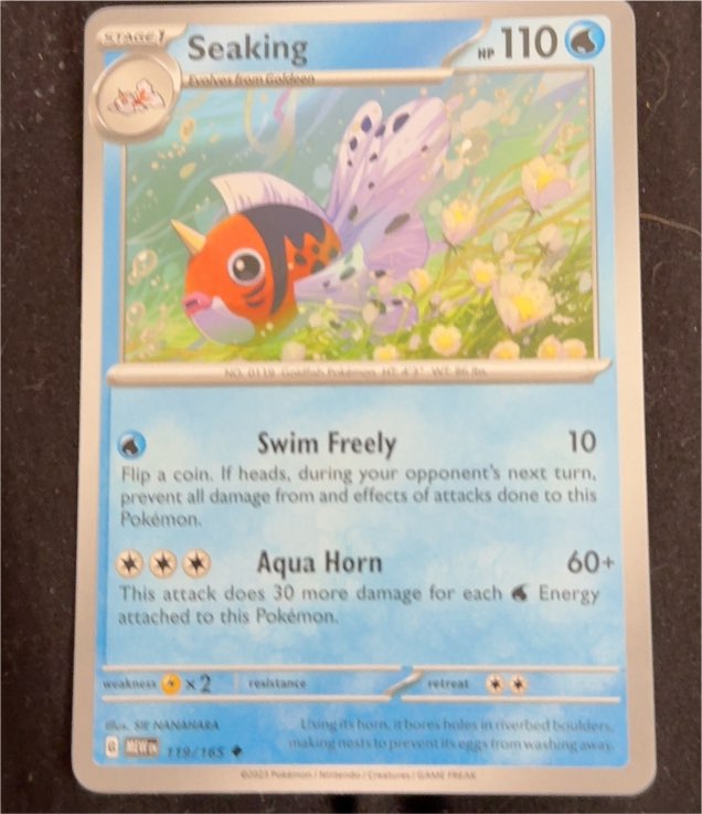 2023 Pokémon Scarlet & Violet 151 #119 Seaking — front