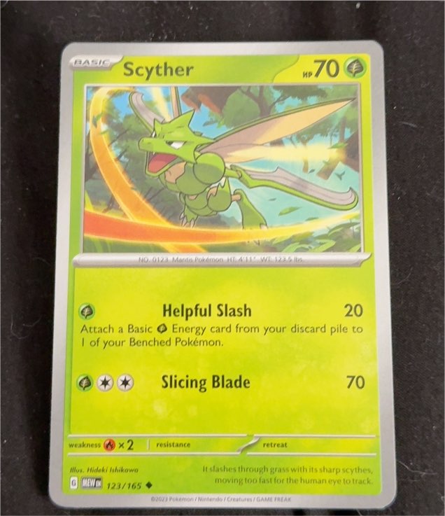 2023 Pokemon Scarlet & Violet 151 #123 Scyther — front