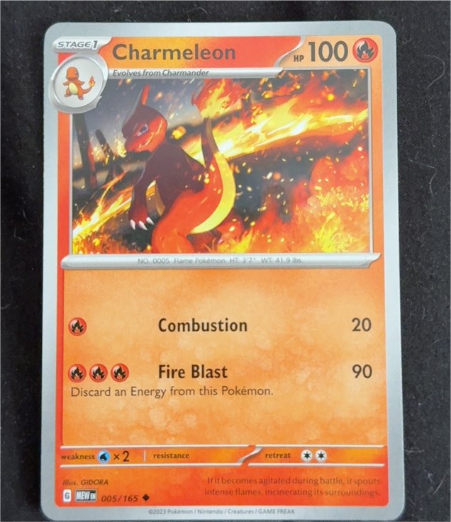 2023 Pokémon Scarlet & Violet 151 #005 Charmeleon — front