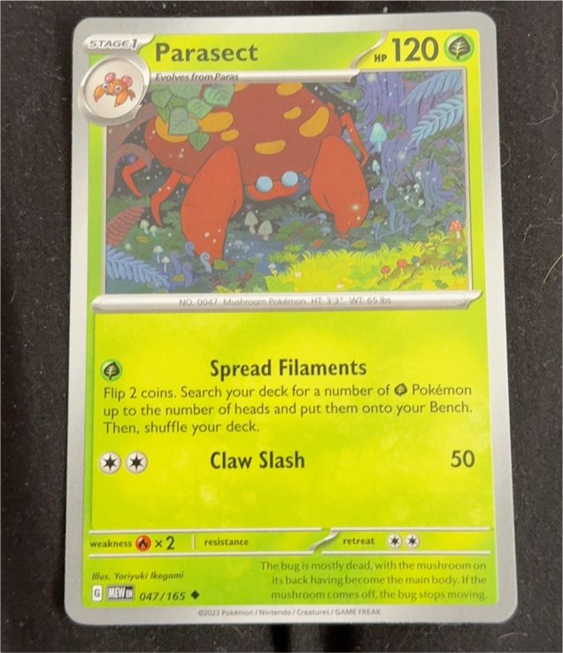 2023 Pokémon Scarlet & Violet 151 #047 Parasect — front