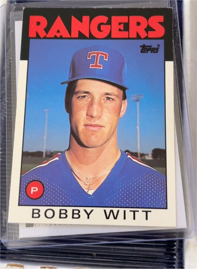 1986 Topps Traded #126T Bobby Witt — front