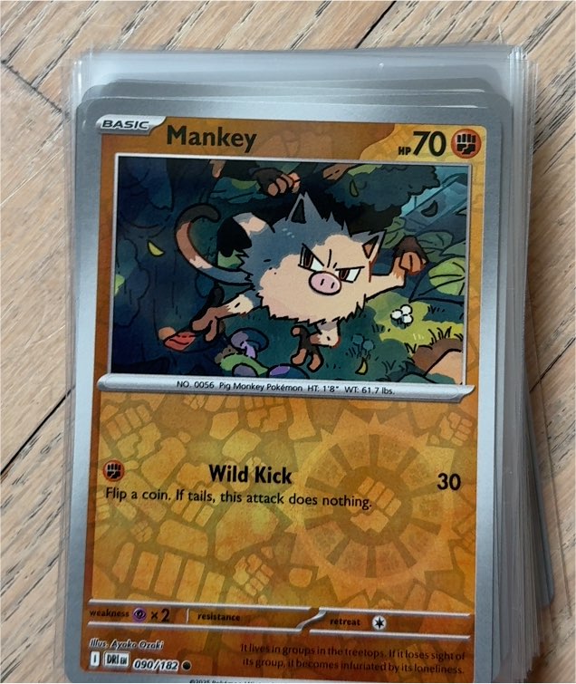 2025 Pokémon Scarlet & Violet Destined Rivals #090 Mankey — front