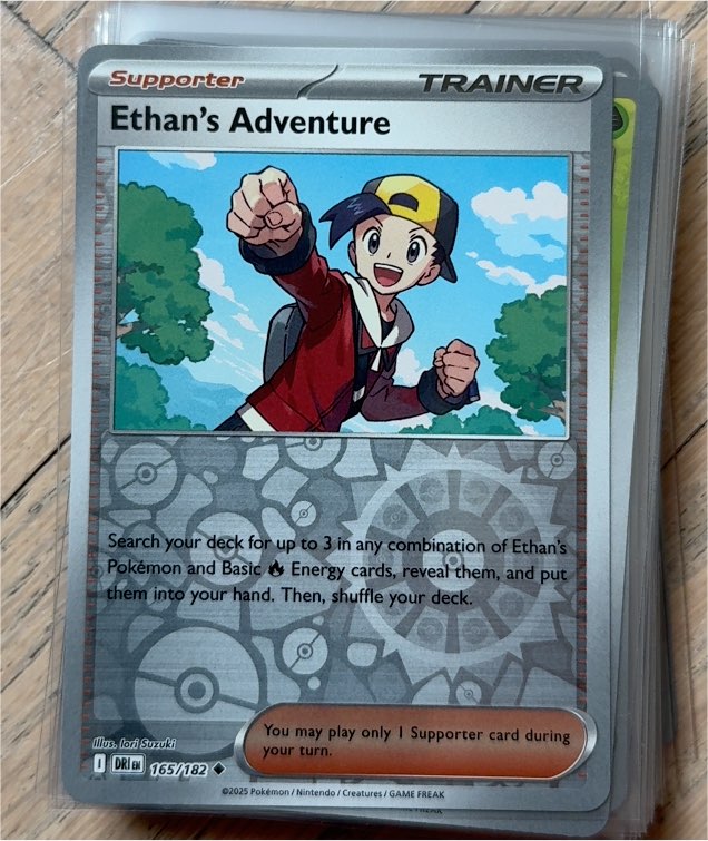 2025 Pokémon Destined Rivals #165 Ethan's Adventure — front