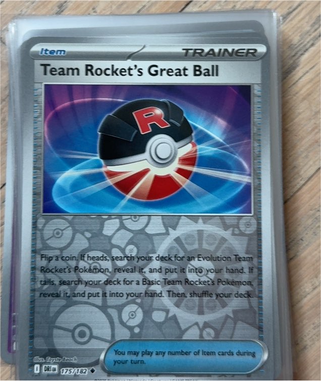 2025 Pokémon SV10 Destined Rivals #175 Team Rocket's Great Ball — front