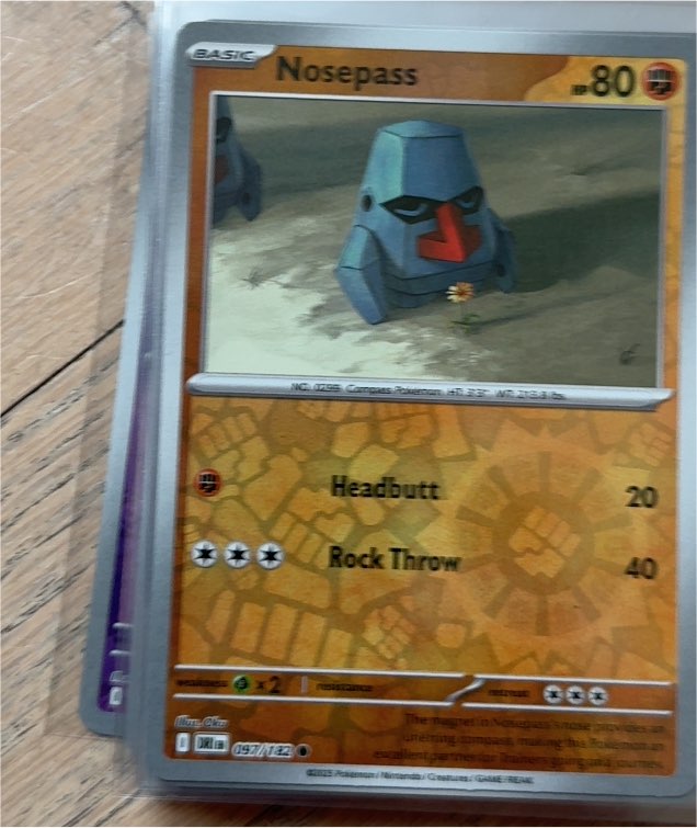 2024 Pokémon SV10 Destined Rivals #097 Nosepass — front