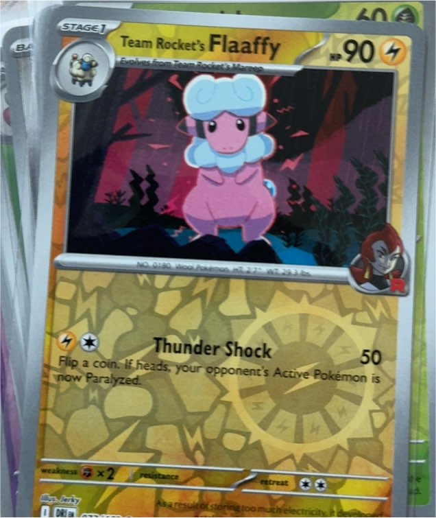 2025 Pokémon Destined Rivals #073 Team Rocket's Flaaffy — front