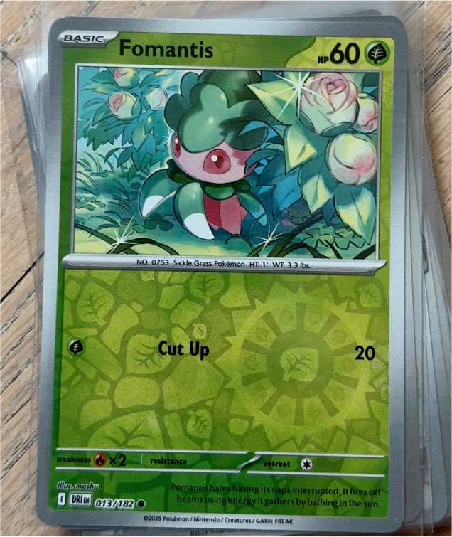 2025 Pokémon SV10 Destined Rivals #013 Fomantis — front