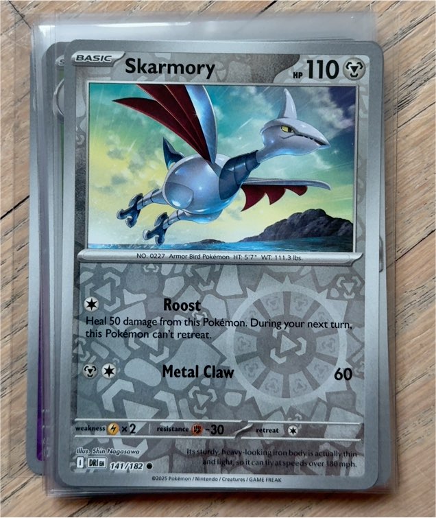 2025 Pokémon Destined Rivals #141 Skarmory — front