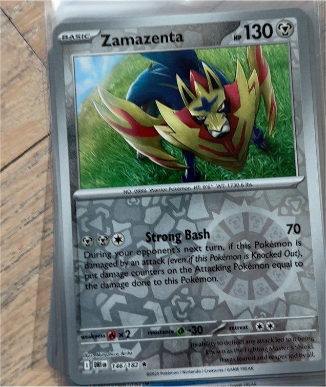 2025 Pokémon Scarlet & Violet Destined Rivals #146 Zamazenta — front
