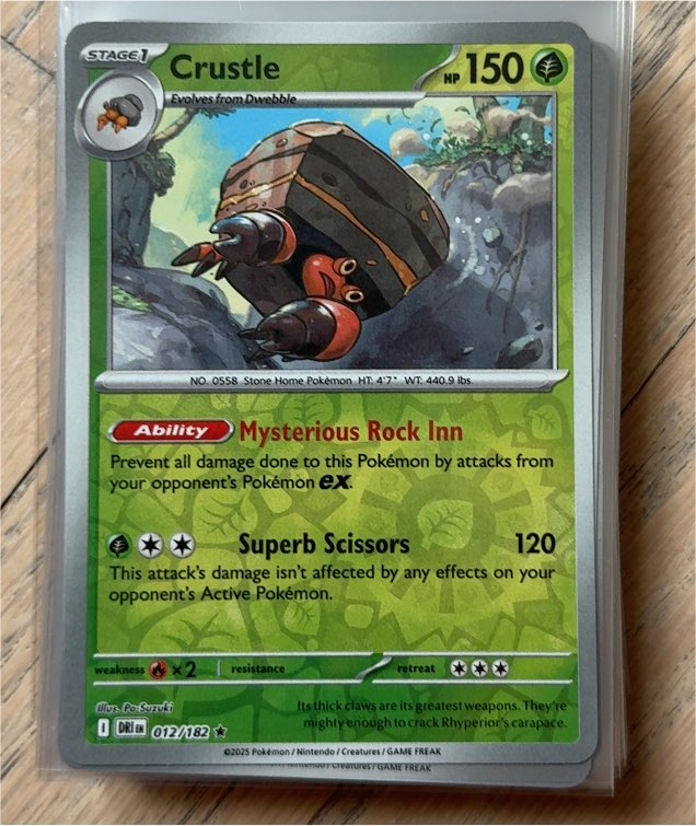 2025 Pokémon #012 Crustle — front