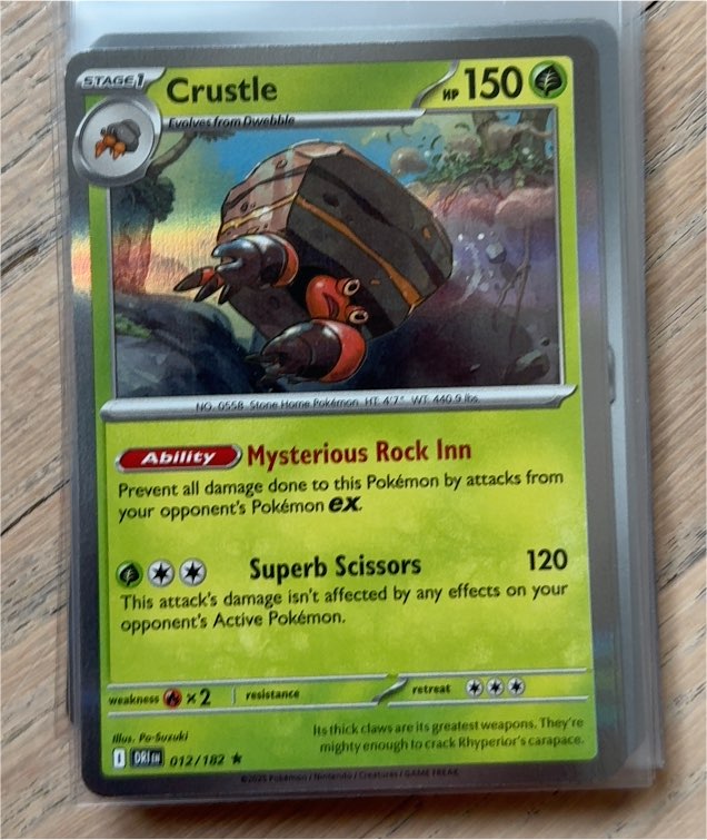 2025 Pokémon TCG Destined Rivals #012 Crustle — front