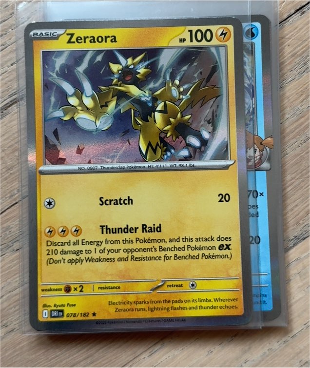 2025 Pokémon TCG Destined Rivals #078 Zeraora — front