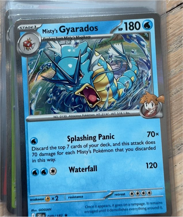 2025 Pokémon TCG Destined Rivals #049 Misty's Gyarados — front