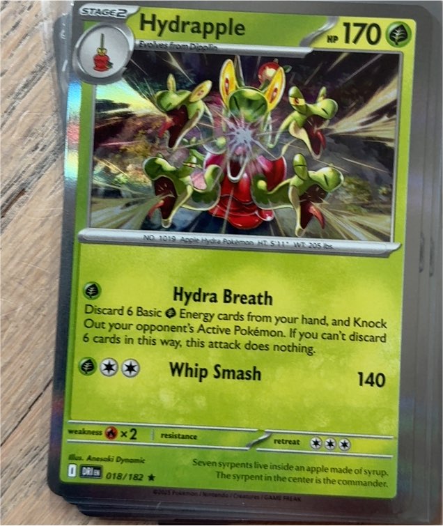 2025 Pokémon Destined Rivals #018 Hydrapple — front