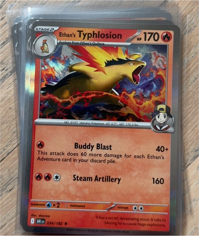 2023 Pokémon SV10: Destined Rivals #034 Ethan's Typhlosion — front