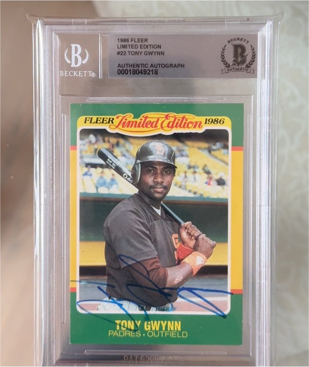 1986 Fleer Limited Edition #22 Tony Gwynn — front