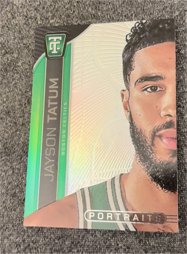 2024-25 Panini Totally Certified #14 Jayson Tatum Portraits Mirror — front