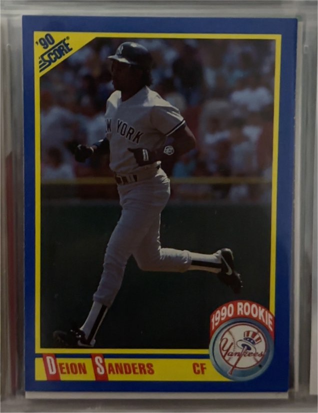 1990 Score #586 Deion Sanders — front