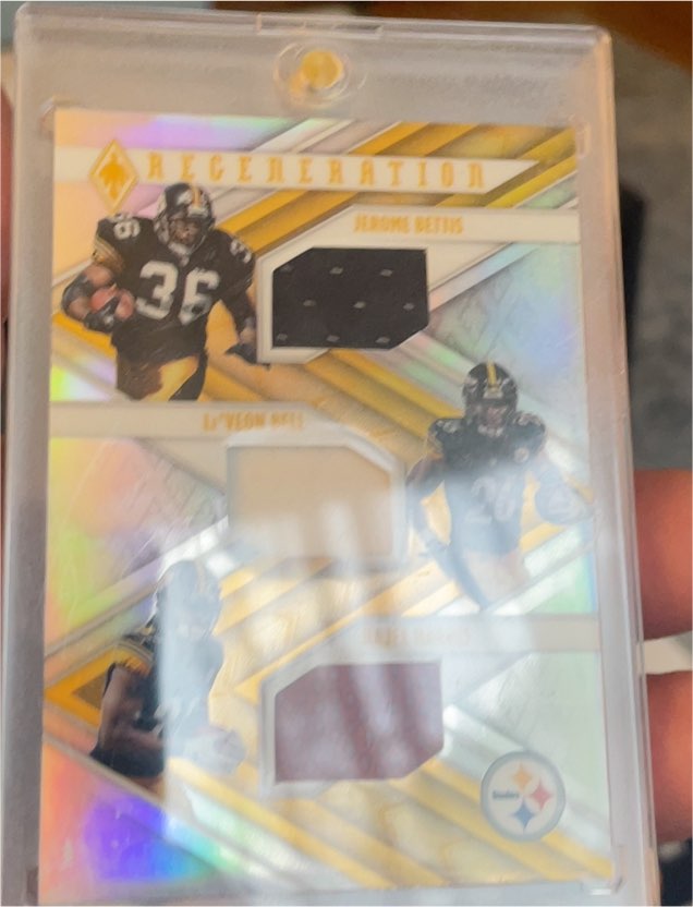 2004 Playoff Regeneration Jerome Bettis / D'Yion Bell / Lee Flowers — front