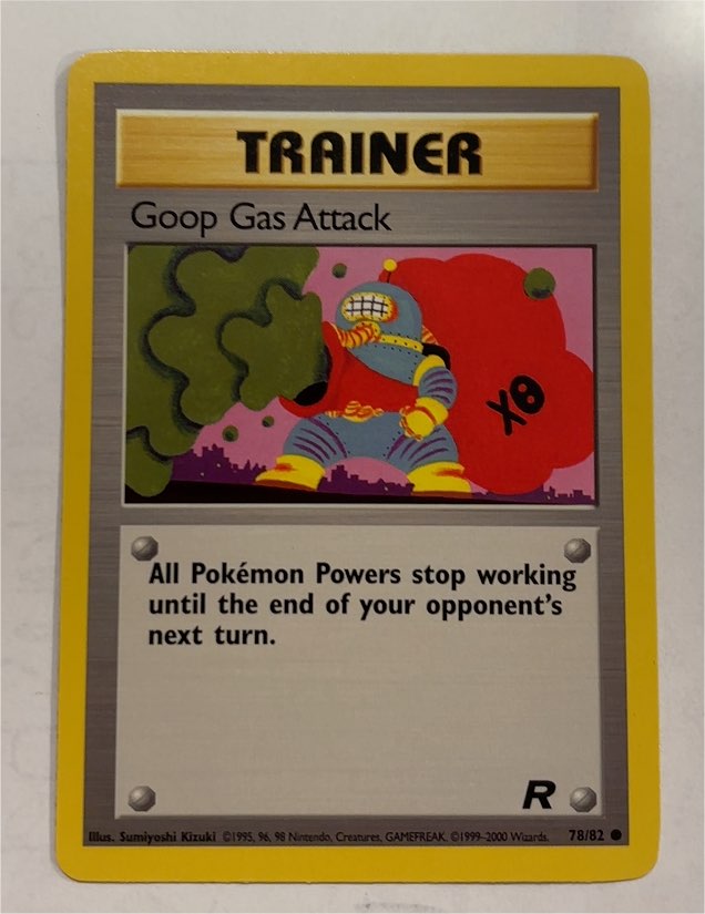 1999 Team Rocket #78 Goop Gas Attack — front