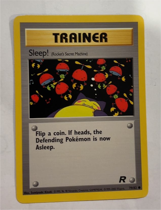 1999 Pokémon #79 Sleep! (Rocket's Secret Machine) — front