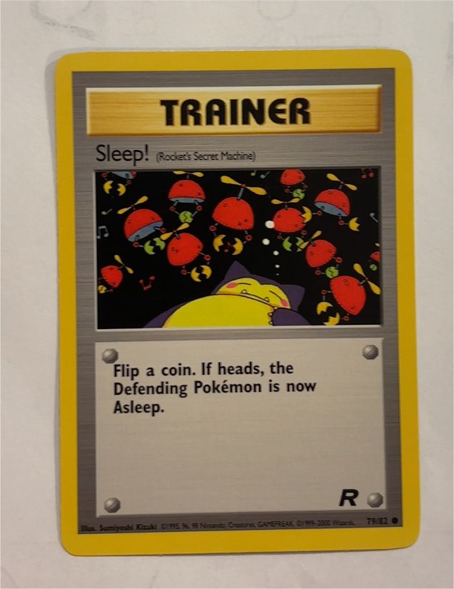2000 Pokémon Team Rocket #79 Sleep! — front