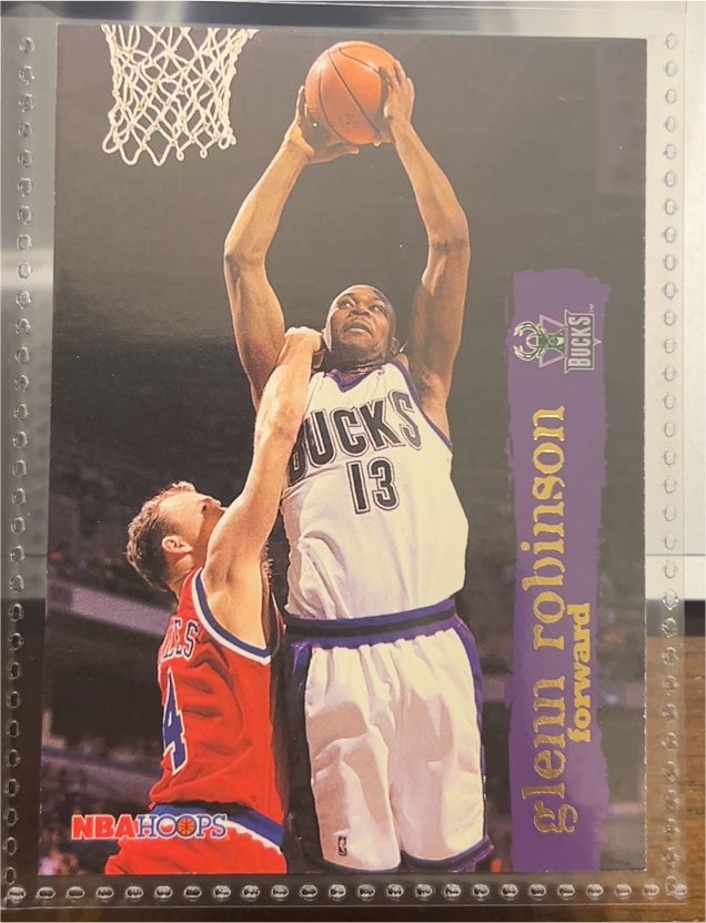 1995-96 Hoops #94 Glenn Robinson — front