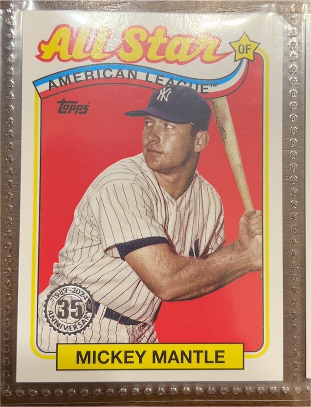 2024 Topps 1989 All-Stars #89ASB-48 Mickey Mantle — front