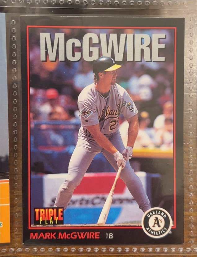 1993 Leaf Triple Play #87 Mark McGwire — front