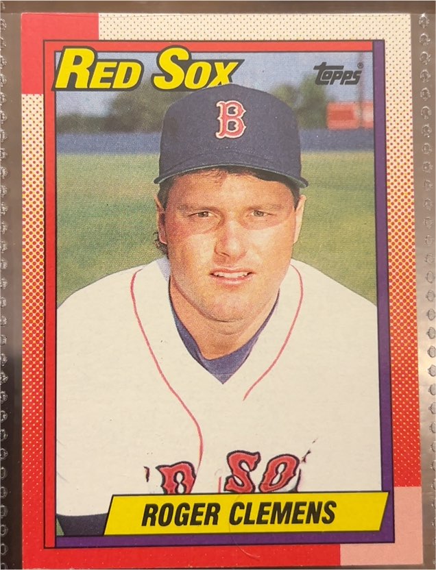1990 Topps #245 Roger Clemens — front