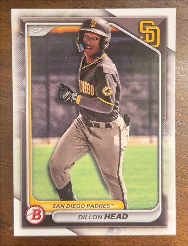 2024 Bowman #BP-109 Dillon Head — front