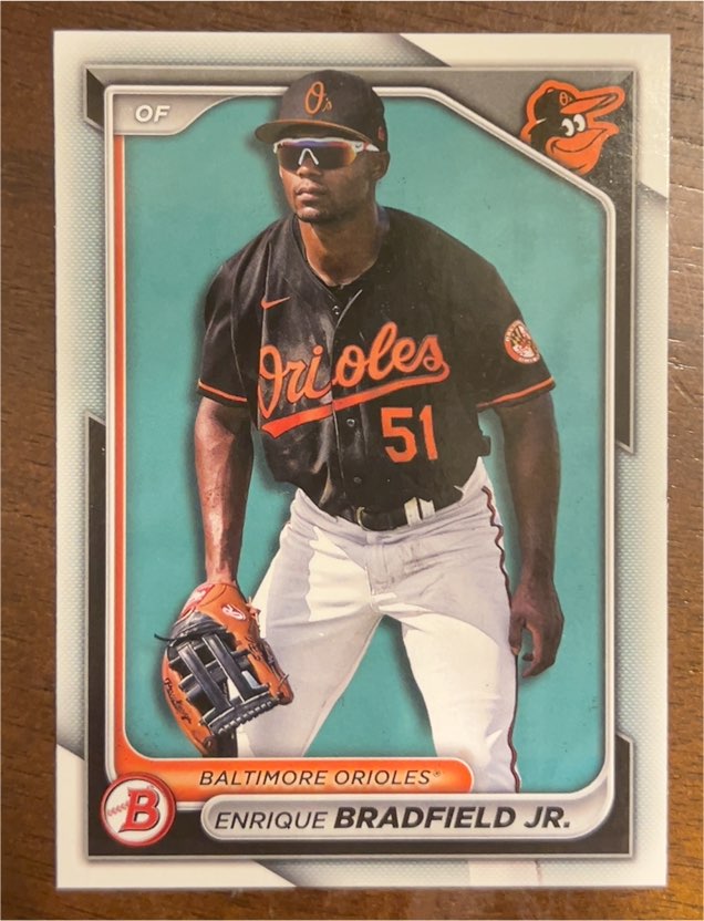 2024 Bowman #BP-149 Enrique Bradfield Jr. — front
