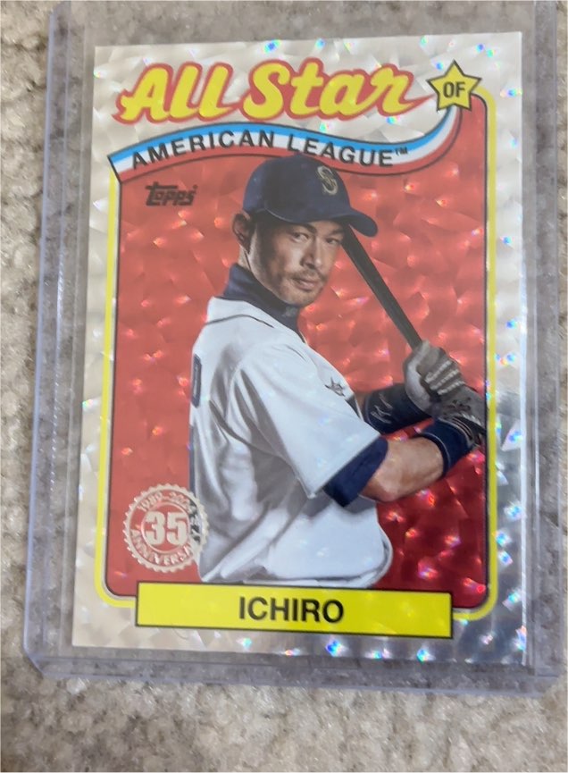 2024 Topps Series 2 1989 35th Anniversary All Star Silver Foil #89ASB-38 Ichiro Suzuki — front