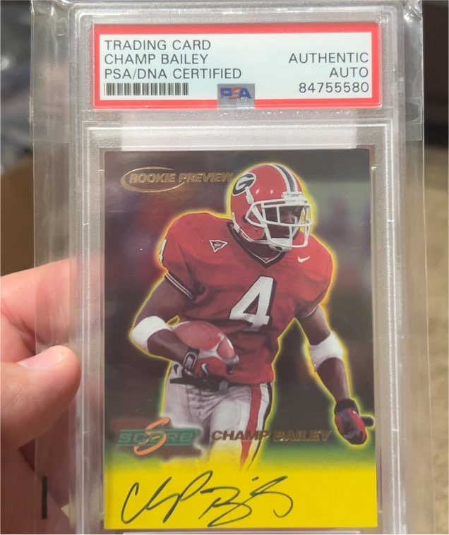 1999 Score Champ Bailey Rookie Preview — front