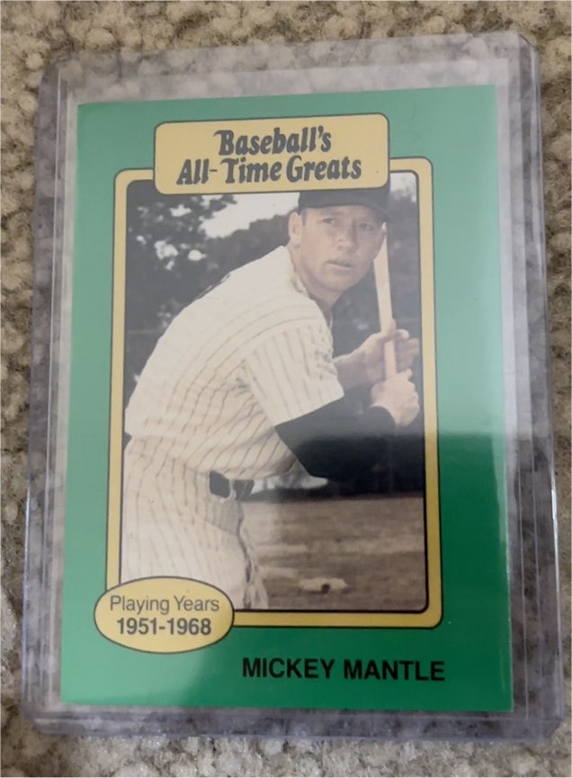 1987 Hygrade Baseball's All-Time Greats #NNO Mickey Mantle — front