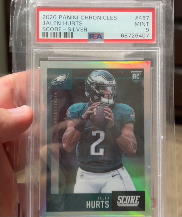 2020 Panini Chronicles Score #457 Jalen Hurts — front