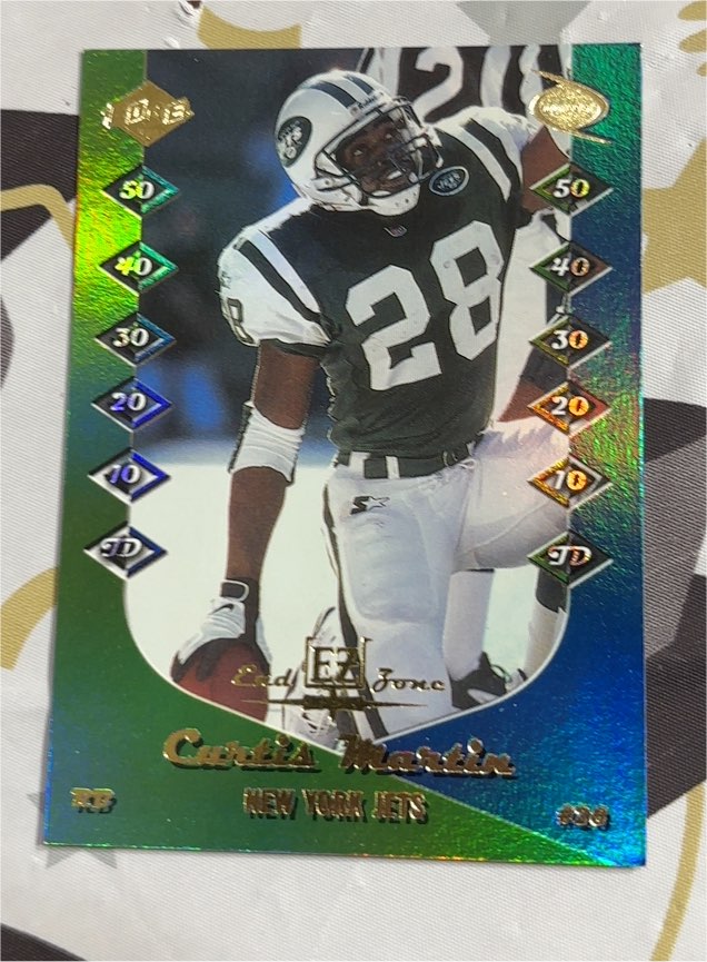 1999 Collector's Edge Odyssey End Zone #EZ12 Curtis Martin — front
