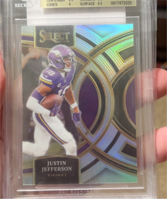 2023 Panini Select Premier Level Die-Cut #175 Justin Jefferson — front