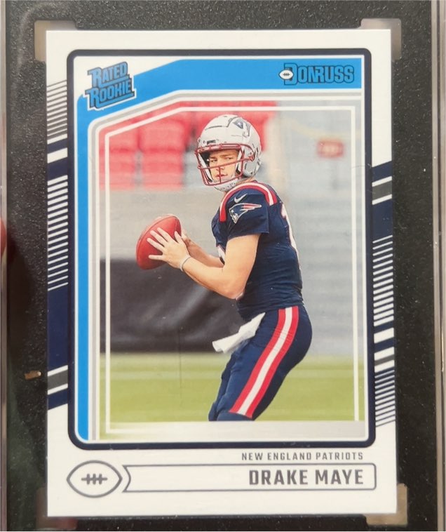 2024 Panini Donruss Rated Rookie #379 Drake Maye — front