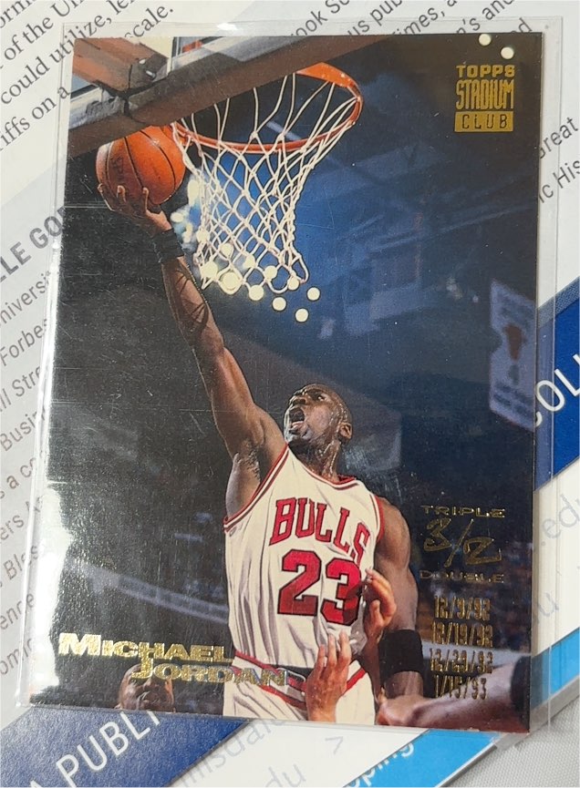 1993-94 Topps Stadium Club #1 Michael Jordan — front