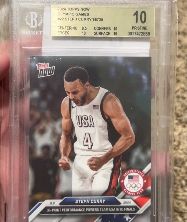 2024 Topps Now Olympic Games #22 Steph Curry — front