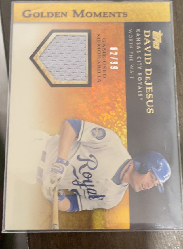 2012 Topps Golden Moments Relics #GMR-DDE David DeJesus — front