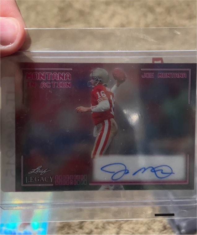 2024 Leaf Montana In Action #IA-JM4 Joe Montana — front