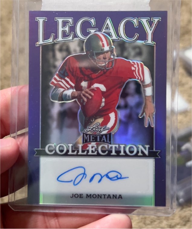 2024 Leaf Metal Legacy Collection Joe Montana — front