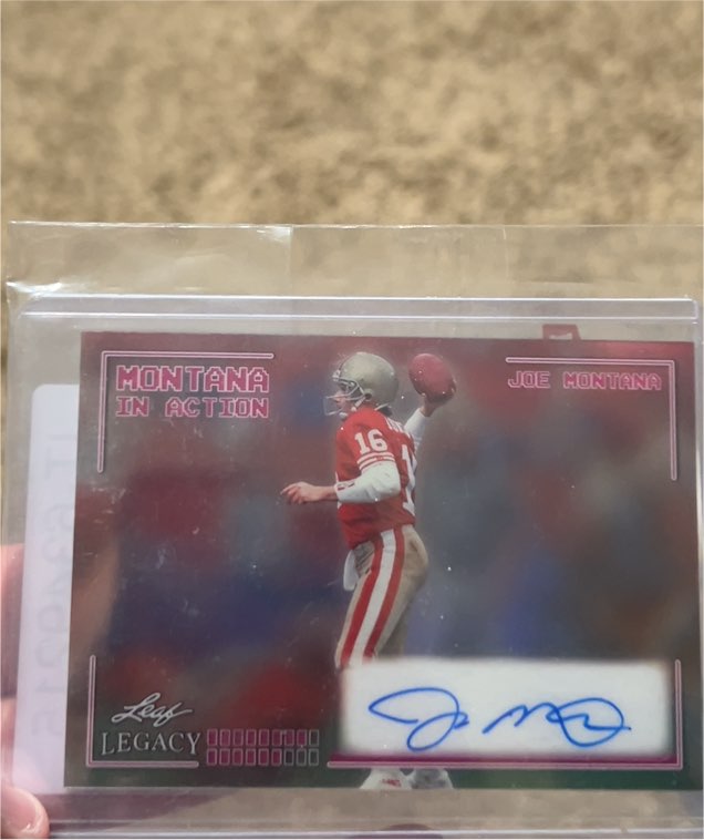 2024 Leaf Legacy Montana In Action #IA-JM4 Joe Montana — front